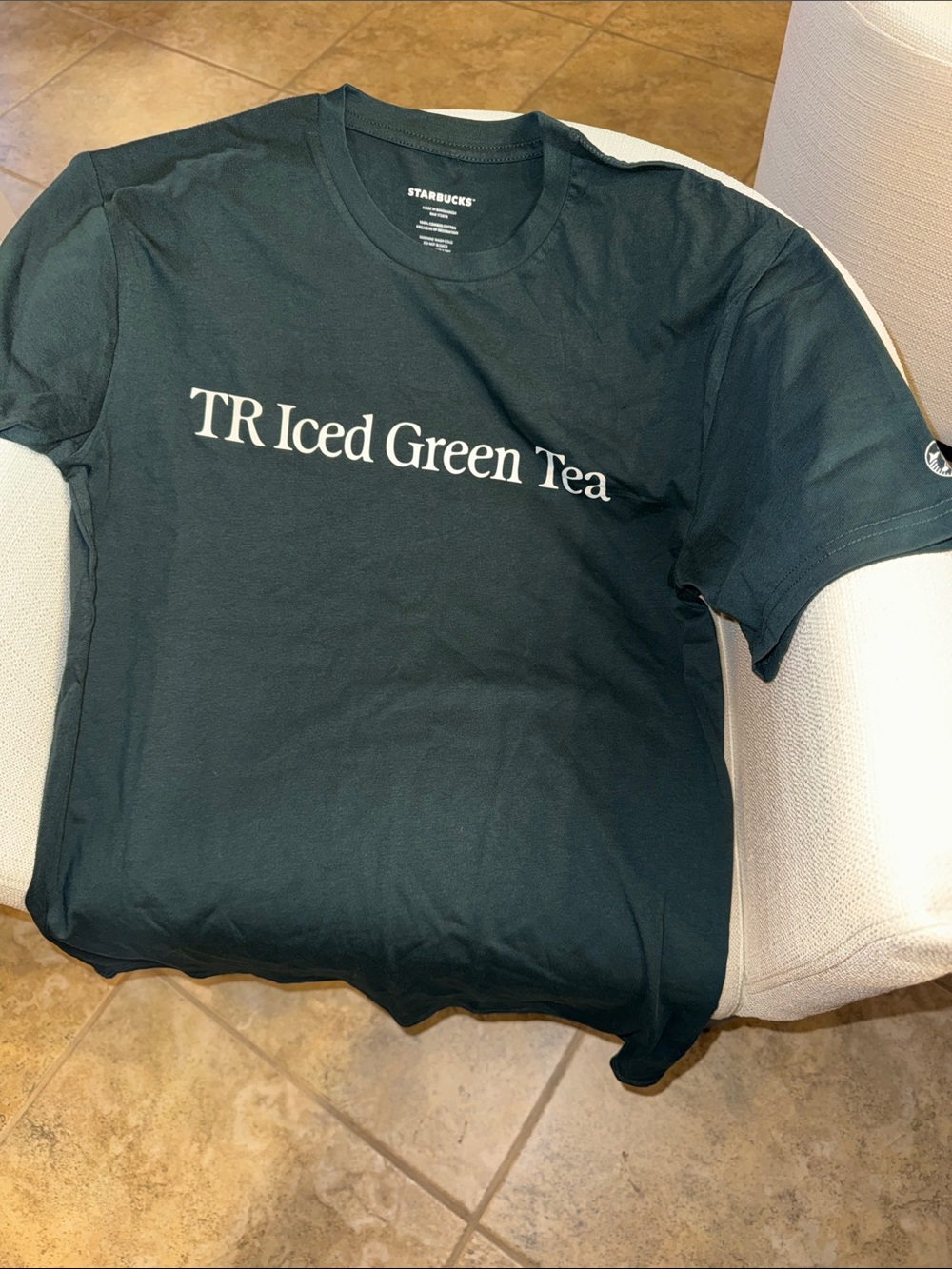 New Starbucks Dark Green 'TR Iced Green Tea' Tee